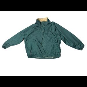 Red Cap Brand Men’s Vintage Green Windbreaker Jacket Size XL